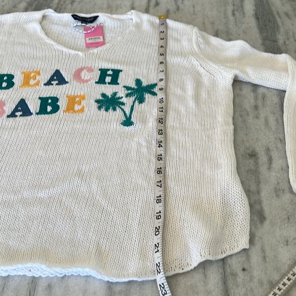 Simply Southern Beach Babe Sweater Size S/M Lightweight Knit Travel Slouchy - Picture 10 of 10